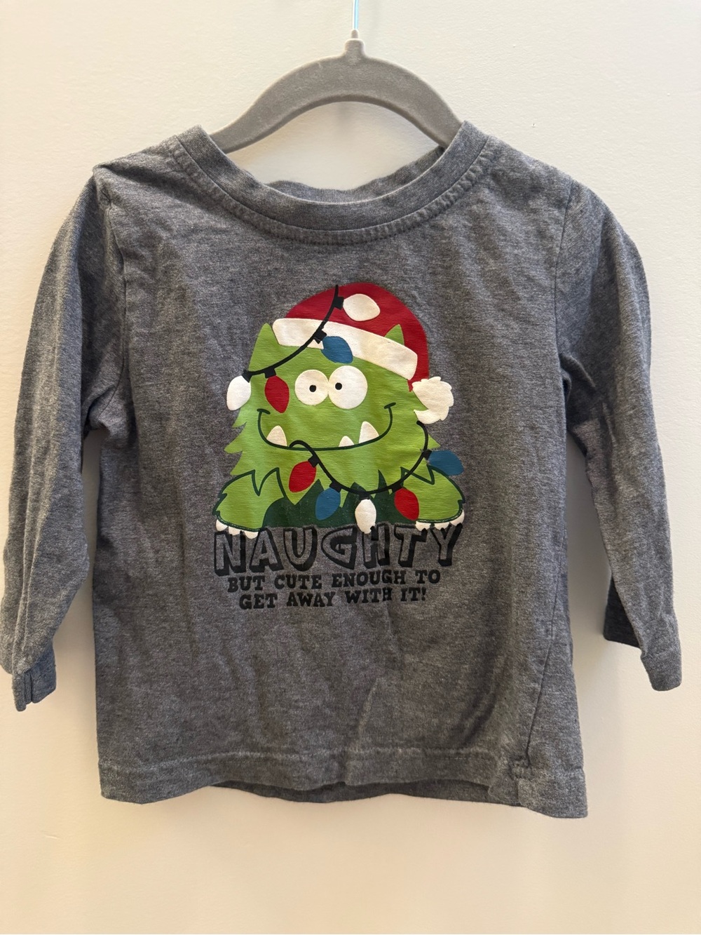 George Baby Christmas Monster Santa Long Sleeve Tee 18-24 months